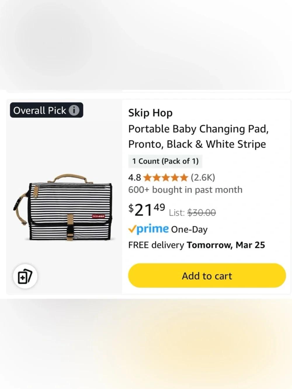 Skip Hop Portable Changing Pad